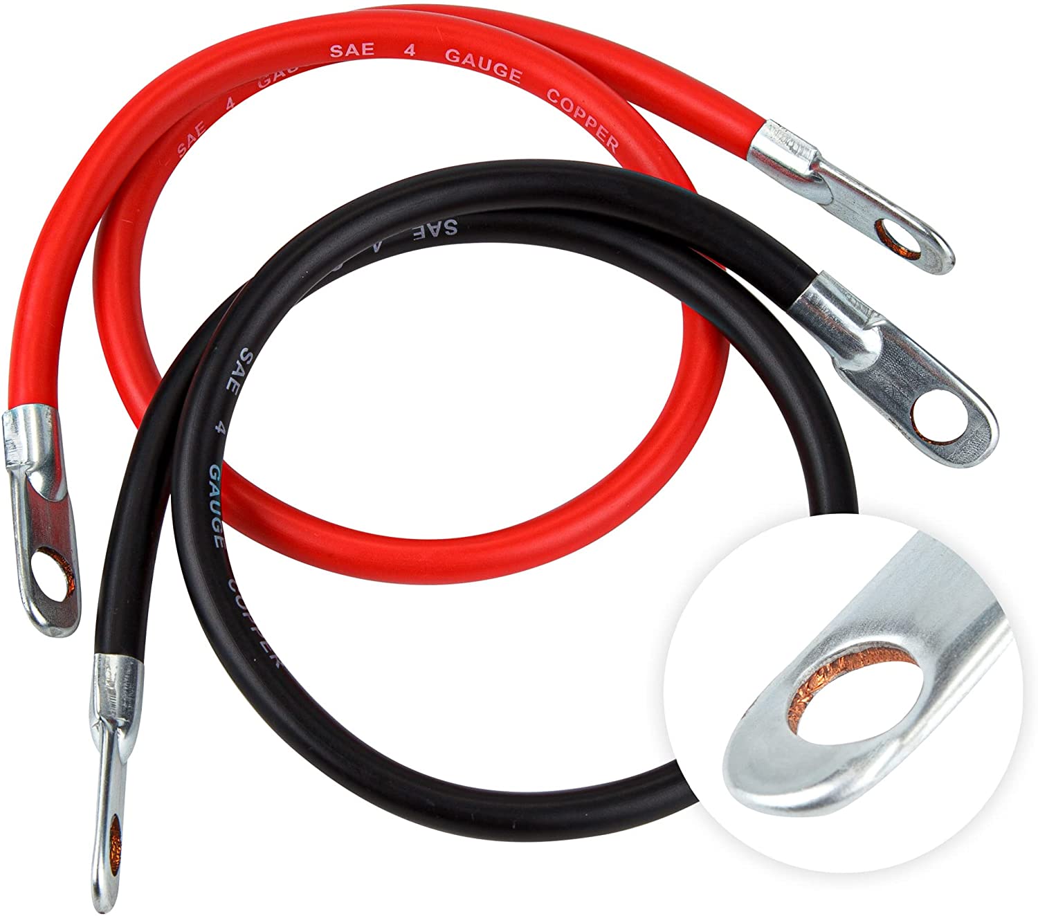 Cartman Battery Inverter Cables Set